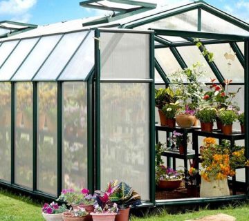 ورق تخت پلی کربنات در گلخانه صنعتی