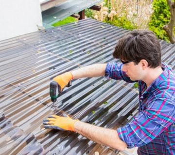 نصب ورق تخت پلی کربنات