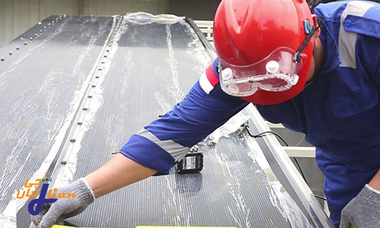 مراحل نصب و اتصال ورق‌ ها